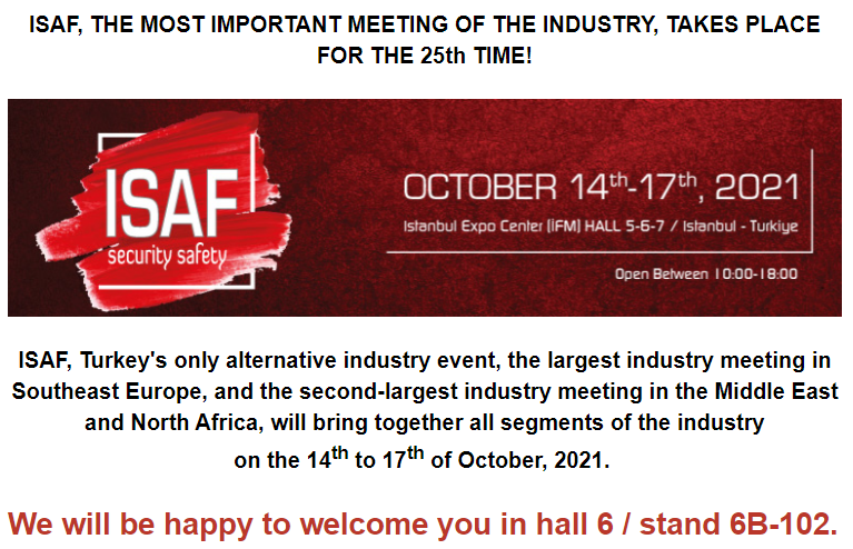 WE ARE AT ISAF FAIR ON OCTOBER 14-17!