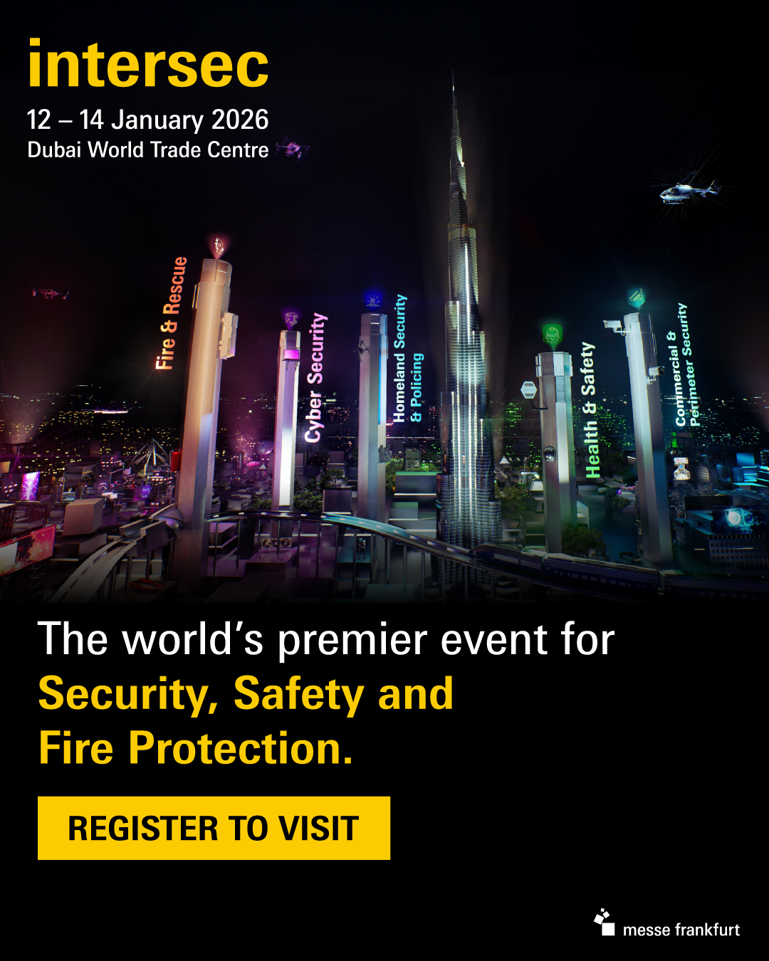 INTERSEC 2026 DUBAI FUARINDA STANDIMIZA ZIYARETINIZI BEKLIYORUZ. 